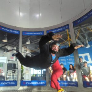 iFly Montreal experience Quebec team celebrating 30 years