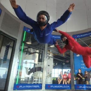 iFly Montreal experience Quebec team celebrating 30 years