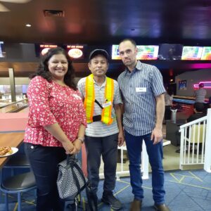 bowling party and pizza delta office celebrating 30 years