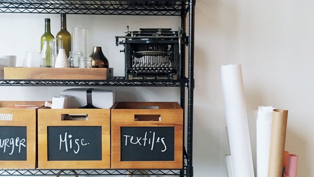 Organize your space with baskets and memories that spark joy and create a tidying garage. 